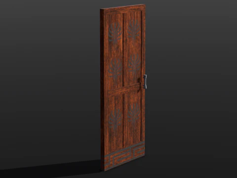 Wooden Door 3D Model