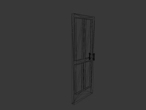 Wooden Door 3D Model