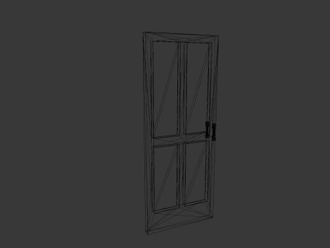 Wooden Door 3D Model