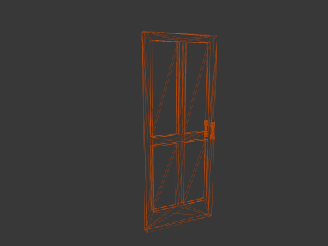 Wooden Door Modelo 3D