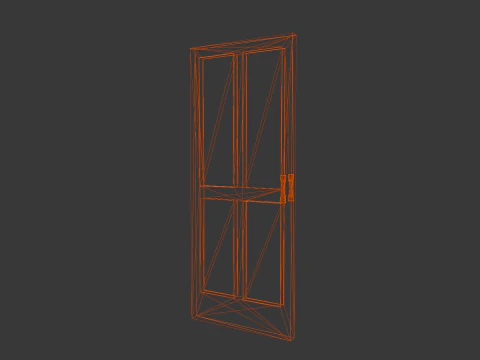 Wooden Door 3D Model