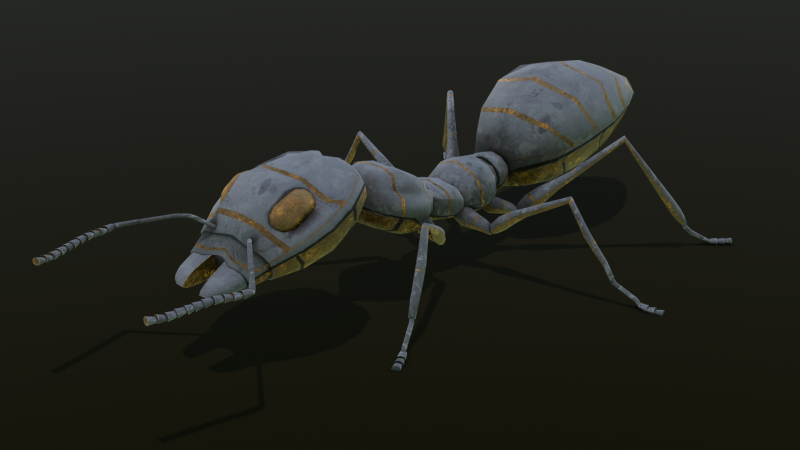 Ant Animated and Rigged 3D Модель .c4d .max .obj .3ds .fbx .stl .blend 