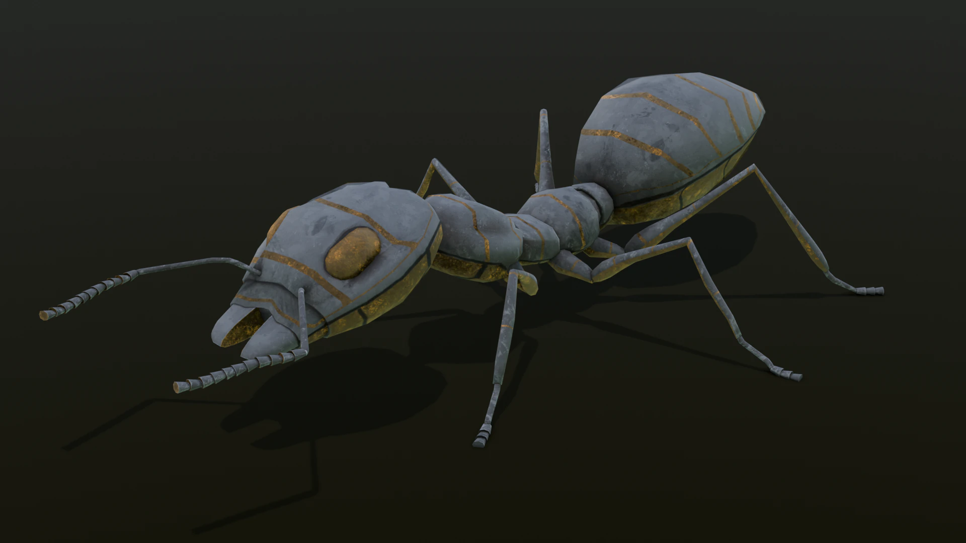 Ant Animated and Rigged 3D Model .c4d .max .obj .3ds .fbx .stl .blend