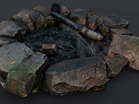 Fire Pit 3D Model