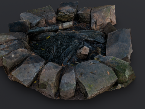 Fire Pit Modello 3D