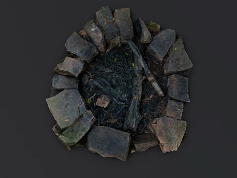 Fire Pit 3D Model