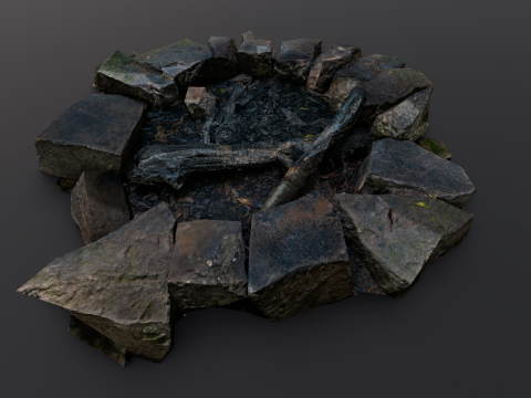 Fire Pit Modello 3D