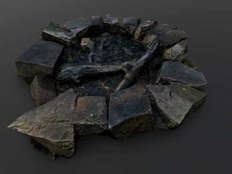 Fire Pit 3D Model