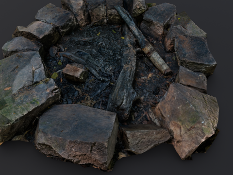 Fire Pit Modello 3D