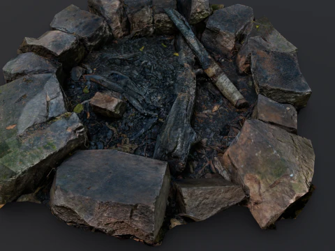Fire Pit 3D Model