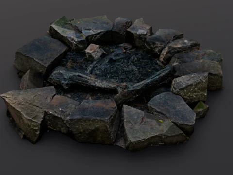 Fire Pit 3D Model