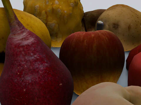 Fruits and Vegetables Pack 3D Model