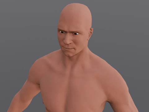 Male Base Pack 3D Model