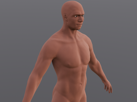 Male Base Pack Modelo 3D