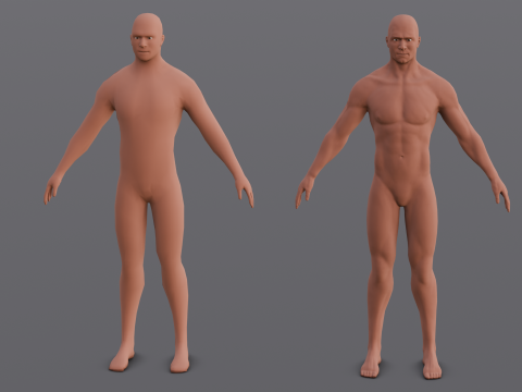 Male Base Pack Modelo 3D