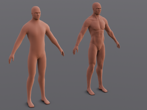 Male Base Pack Modelo 3D