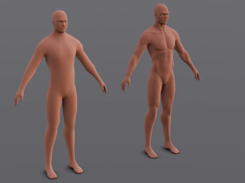 Male Base Pack 3D Model