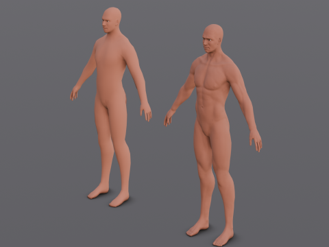 Male Base Pack Modelo 3D