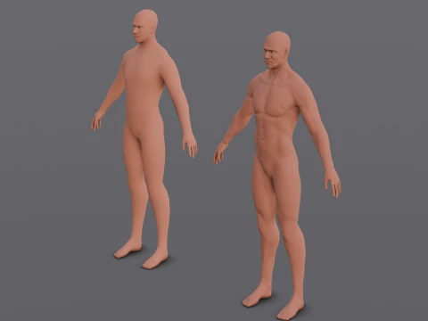 Male Base Pack 3D Model