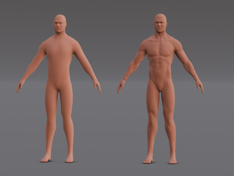 Male Base Pack Modelo 3D