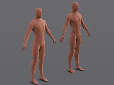 Male Base Pack Modelo 3D