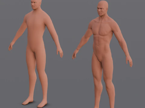 Male Base Pack 3D Model