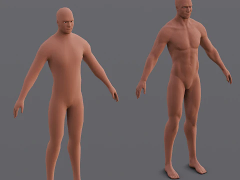 Male Base Pack 3D Model