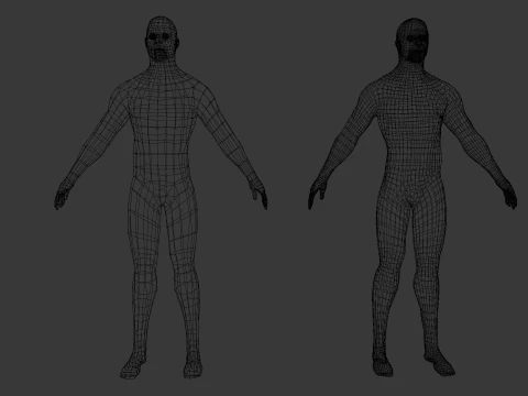 Male Base Pack 3D Model
