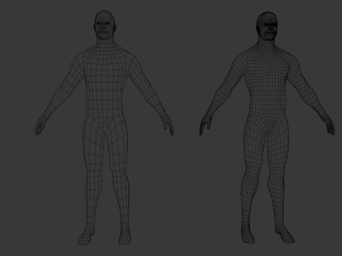 Male Base Pack Modelo 3D
