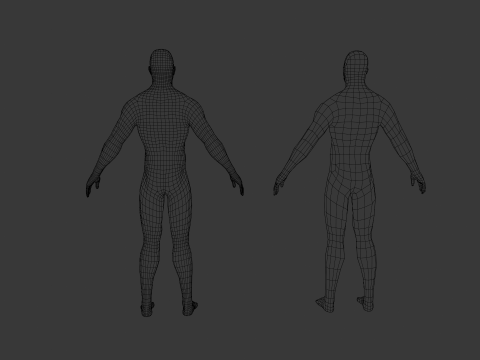 Male Base Pack Modelo 3D
