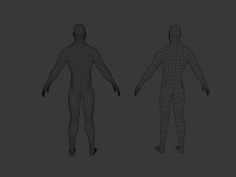 Male Base Pack 3D Model