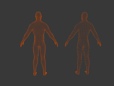 Male Base Pack Modelo 3D