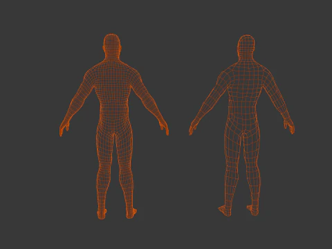 Male Base Pack 3D Model
