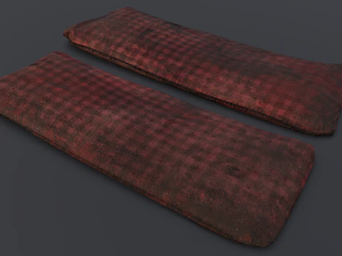 Tempat Tidur Tua Model 3D