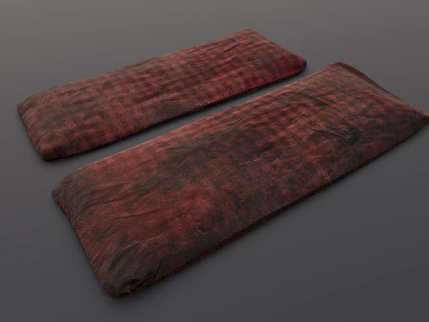 Tempat Tidur Tua Model 3D