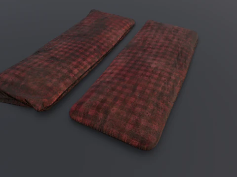 Tempat Tidur Tua Model 3D