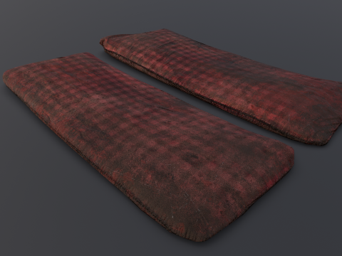 Old Bed 3D Model