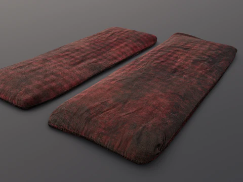 Tempat Tidur Tua Model 3D