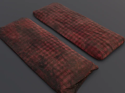 Tempat Tidur Tua Model 3D