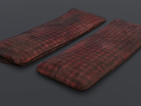 Tempat Tidur Tua Model 3D