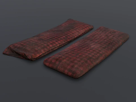 Tempat Tidur Tua Model 3D