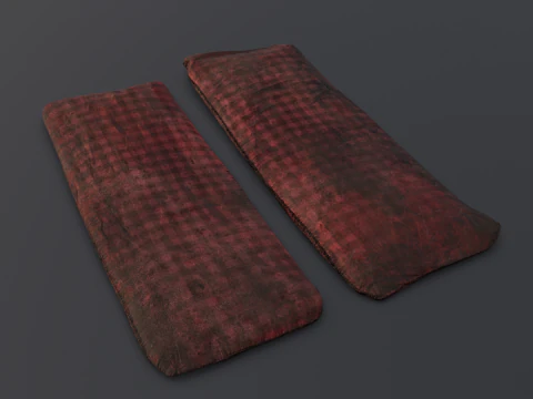 Tempat Tidur Tua Model 3D