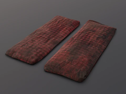 Tempat Tidur Tua Model 3D