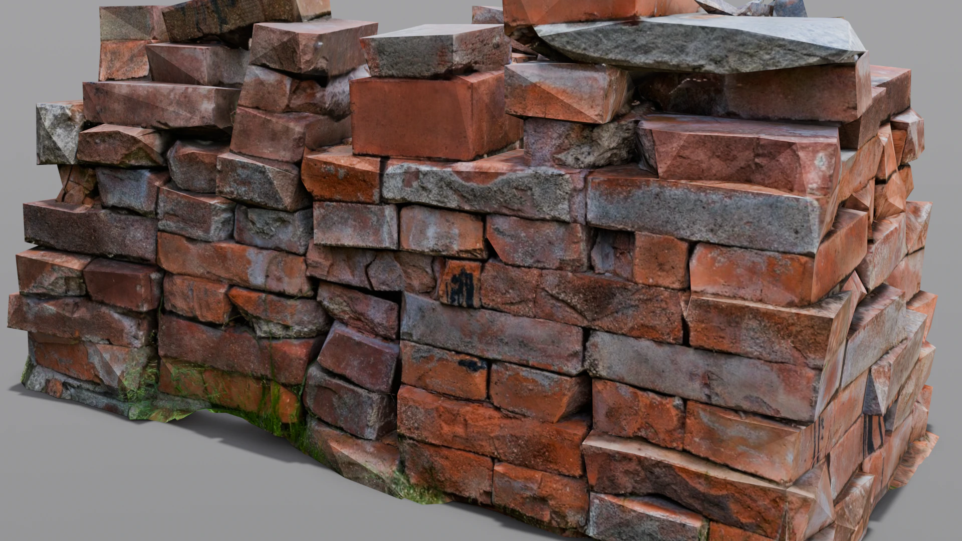 The Bricks 3D Model .c4d .max .obj .3ds .fbx .stl .blend 