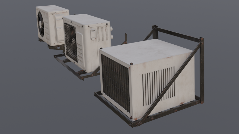 AC Pack 3D 모델 .c4d .max .obj .3ds .fbx .stl .blend 