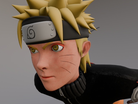 Naruto Animated Rigged 3D 모델