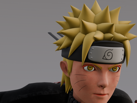 Naruto Animated Rigged Modèle 3D