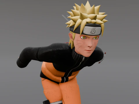 火影忍者动画索具 3D 模型