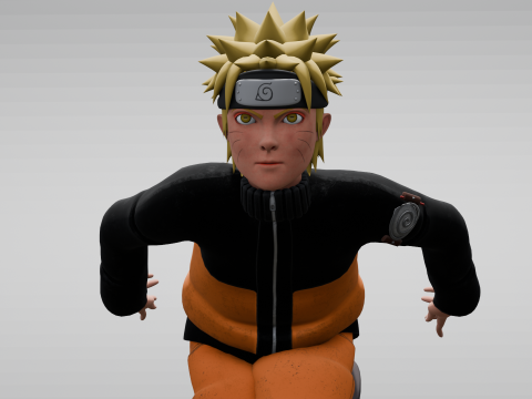 Naruto Animated Rigged Modèle 3D