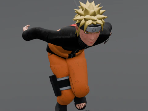 火影忍者动画索具 3D 模型